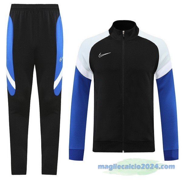 Set Completo Ropa Deportiva Con Cremallera Larga Nike 2022 2023 Nero Azul Bianco Poco Prezzo
