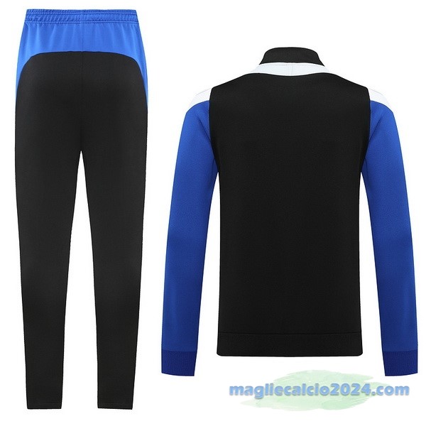 Set Completo Ropa Deportiva Con Cremallera Larga Nike 2022 2023 Nero Azul Bianco Poco Prezzo