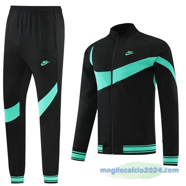 Set Completo Ropa Deportiva Con Cremallera Larga Nike 2022 2023 Nero Azul Poco Prezzo