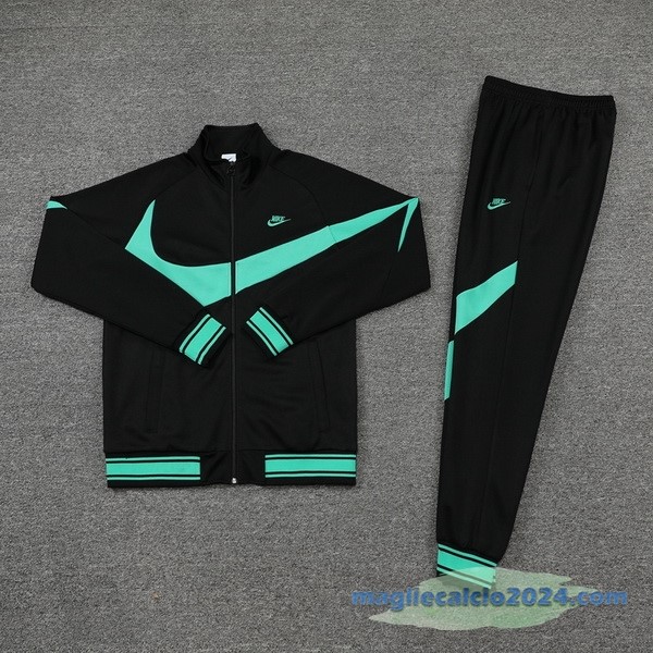 Set Completo Ropa Deportiva Con Cremallera Larga Nike 2022 2023 Nero Azul Poco Prezzo