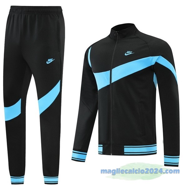 Set Completo Ropa Deportiva Con Cremallera Larga Nike 2022 2023 Nero I Azul Poco Prezzo