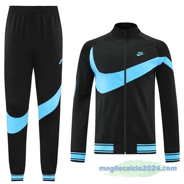 Set Completo Ropa Deportiva Con Cremallera Larga Nike 2022 2023 Nero I Azul Poco Prezzo