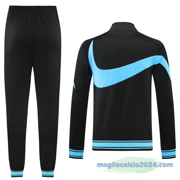 Set Completo Ropa Deportiva Con Cremallera Larga Nike 2022 2023 Nero I Azul Poco Prezzo