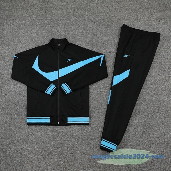 Set Completo Ropa Deportiva Con Cremallera Larga Nike 2022 2023 Nero I Azul Poco Prezzo