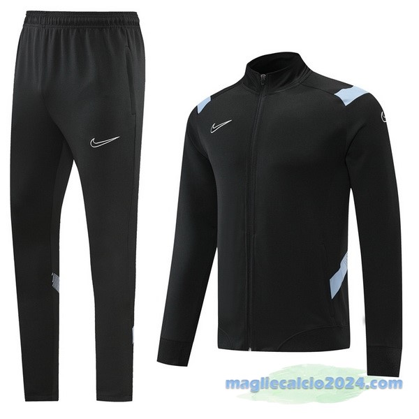 Set Completo Ropa Deportiva Con Cremallera Larga Nike 2022 2023 Nero Poco Prezzo