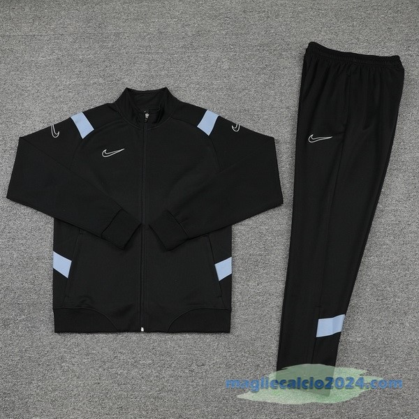 Set Completo Ropa Deportiva Con Cremallera Larga Nike 2022 2023 Nero Poco Prezzo