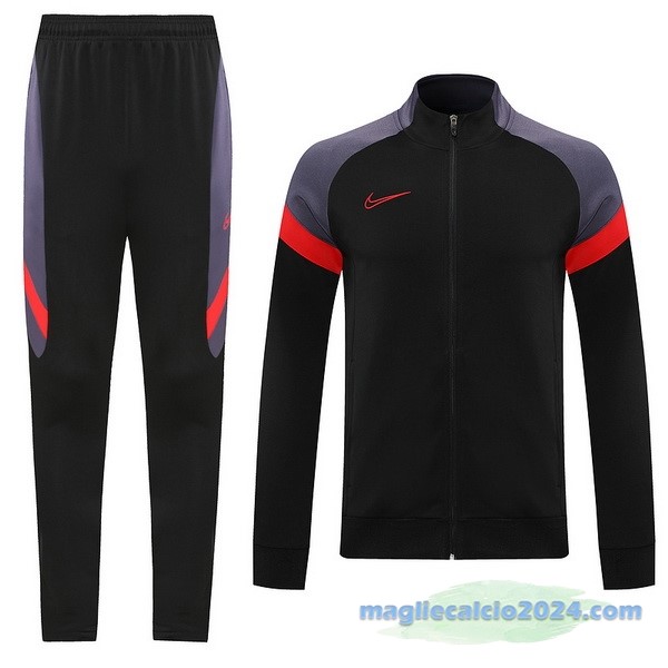 Set Completo Ropa Deportiva Con Cremallera Larga Nike 2022 2023 Nero Purpureo Poco Prezzo