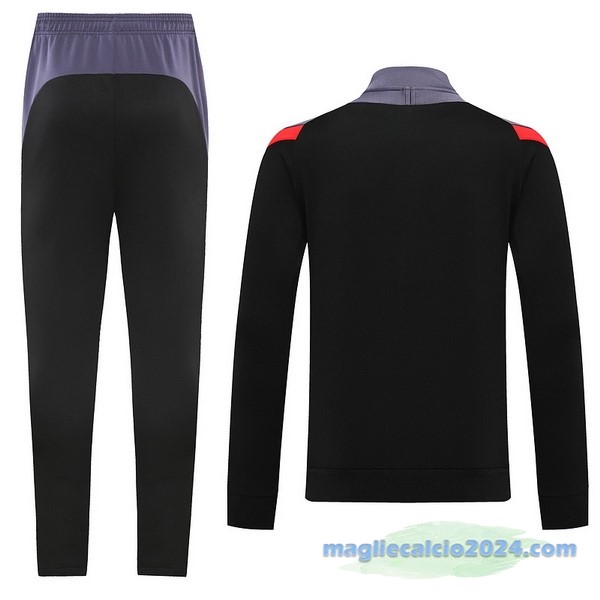 Set Completo Ropa Deportiva Con Cremallera Larga Nike 2022 2023 Nero Purpureo Poco Prezzo