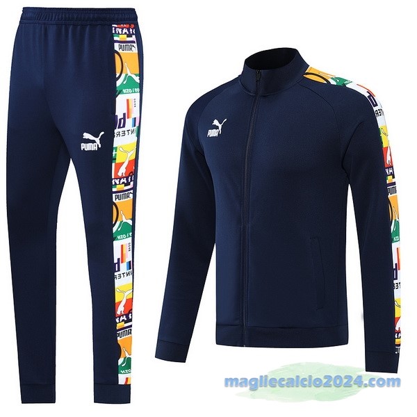 Set Completo Ropa Deportiva Con Cremallera Larga PUMA 2022 2023 Azul I Navy Poco Prezzo
