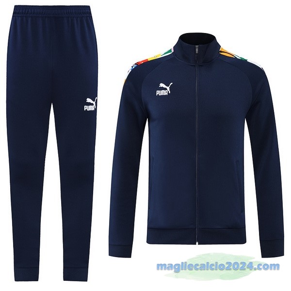 Set Completo Ropa Deportiva Con Cremallera Larga PUMA 2022 2023 Azul I Navy Poco Prezzo