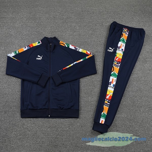 Set Completo Ropa Deportiva Con Cremallera Larga PUMA 2022 2023 Azul I Navy Poco Prezzo