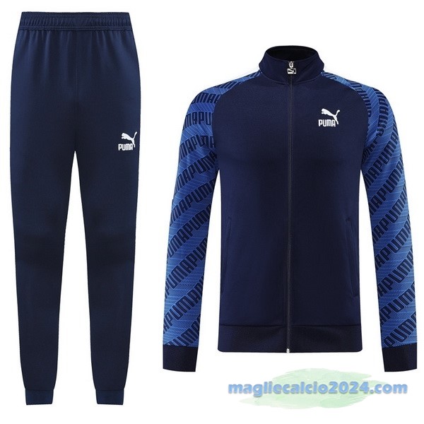 Set Completo Ropa Deportiva Con Cremallera Larga PUMA 2022 2023 Azul Navy Poco Prezzo