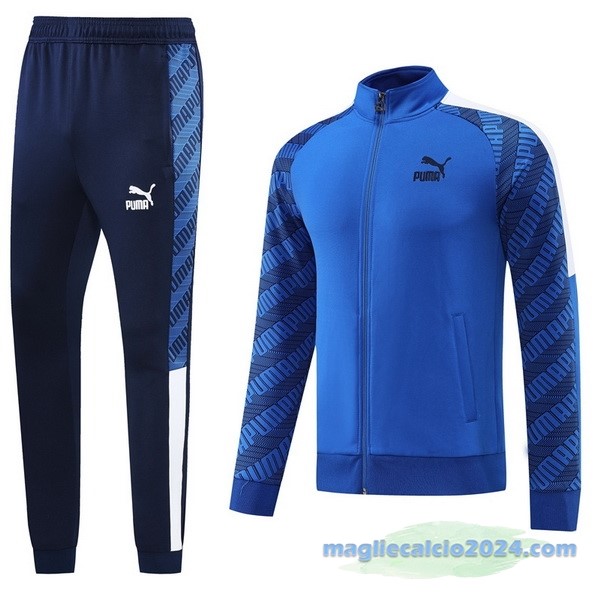 Set Completo Ropa Deportiva Con Cremallera Larga PUMA 2022 2023 Azul Poco Prezzo