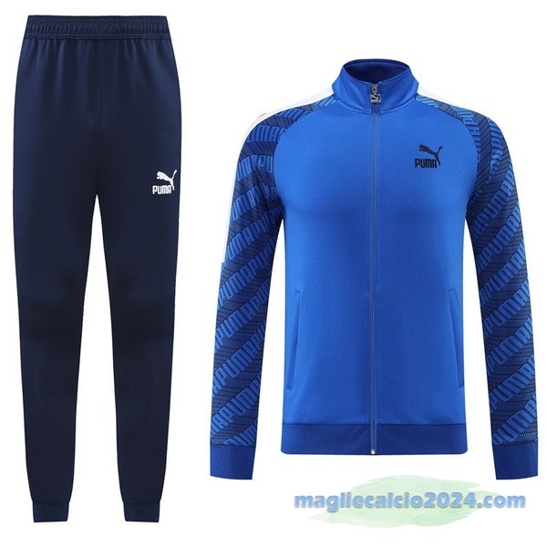 Set Completo Ropa Deportiva Con Cremallera Larga PUMA 2022 2023 Azul Poco Prezzo