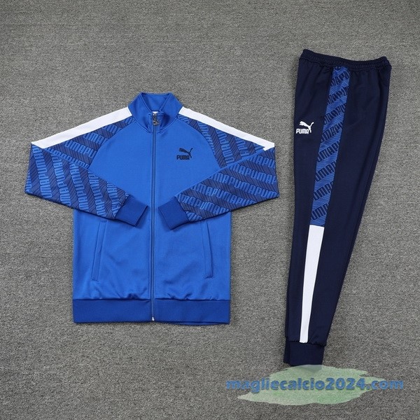 Set Completo Ropa Deportiva Con Cremallera Larga PUMA 2022 2023 Azul Poco Prezzo