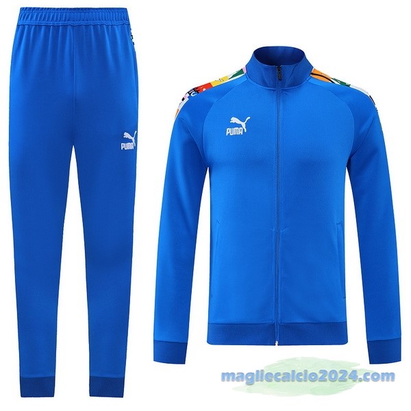 Set Completo Ropa Deportiva Con Cremallera Larga PUMA 2022 2023 I Azul Poco Prezzo