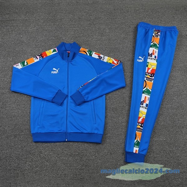 Set Completo Ropa Deportiva Con Cremallera Larga PUMA 2022 2023 I Azul Poco Prezzo