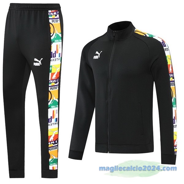 Set Completo Ropa Deportiva Con Cremallera Larga PUMA 2022 2023 Nero Poco Prezzo