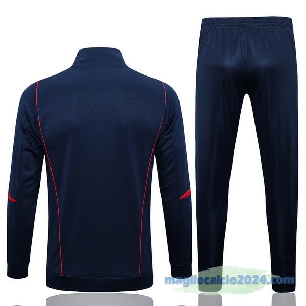 Set Completo Ropa Deportiva Con Cremallera Larga Spagna 2022 Azul I Navy Poco Prezzo