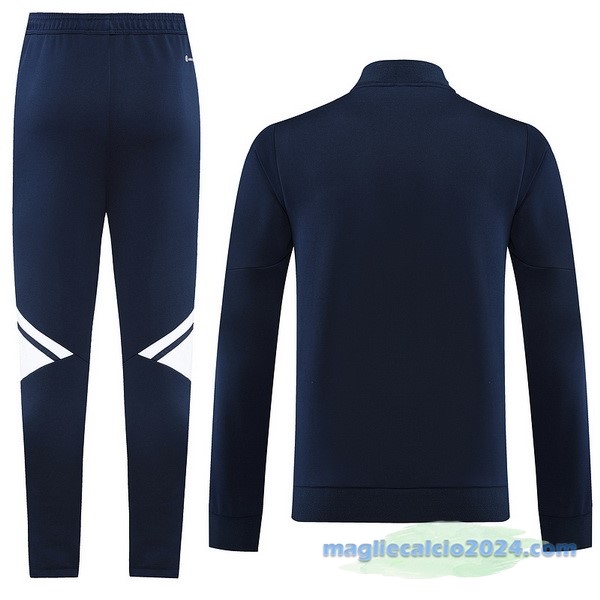 Set Completo Ropa Deportiva Con Cremallera Larga adidas 2022 2023 Azul Navy Bianco Poco Prezzo