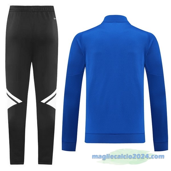 Set Completo Ropa Deportiva Con Cremallera Larga adidas 2022 2023 Azul Nero Bianco Poco Prezzo