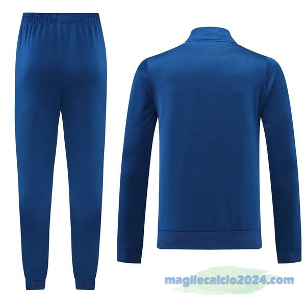 Set Completo Ropa Deportiva Con Cremallera Larga adidas 2022 2023 Azul Verde Poco Prezzo