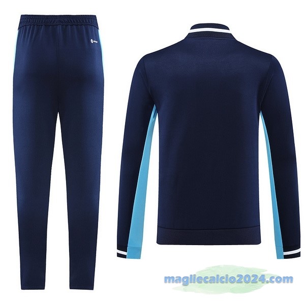 Set Completo Ropa Deportiva Con Cremallera Larga adidas 2023 Azul Navy Poco Prezzo
