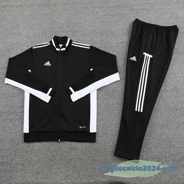 Set Completo Ropa Deportiva Con Cremallera Larga adidas 2023 Nero Poco Prezzo