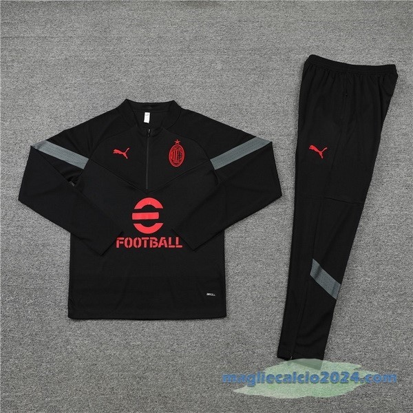 Set Completo Sudadera Formazione AC Milan 2022 2023 I Nero Poco Prezzo