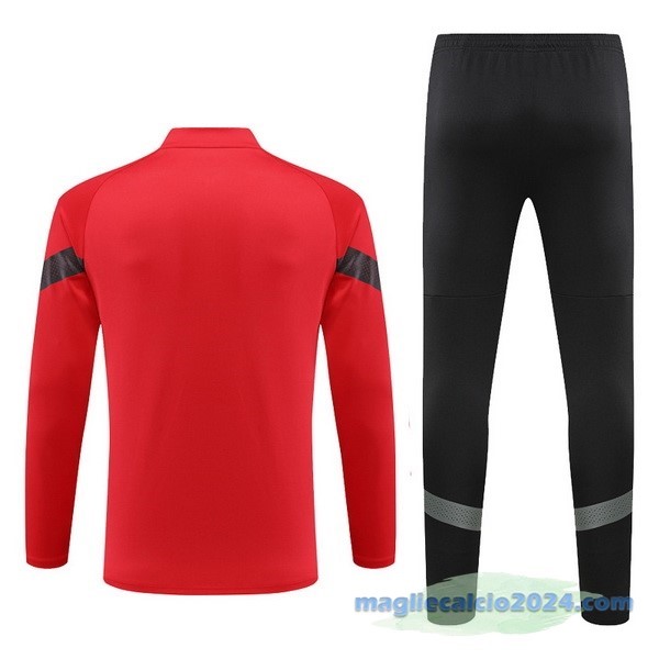 Set Completo Sudadera Formazione AC Milan 2022 2023 Rosso I Nero Poco Prezzo