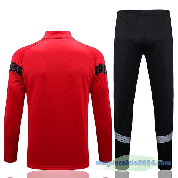 Set Completo Sudadera Formazione AC Milan 2022 2023 Rosso Nero Poco Prezzo