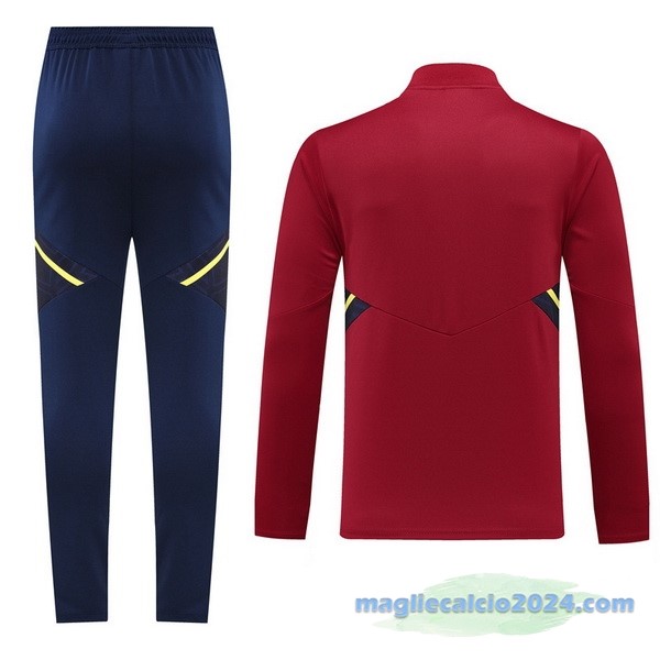 Set Completo Sudadera Formazione Ajax 2023 2024 Borgogna Azul Poco Prezzo