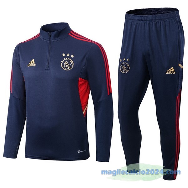 Set Completo Sudadera Formazione Ajax 2023 2024 Purpureo Poco Prezzo