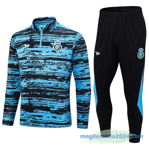 Set Completo Sudadera Formazione Al Nassr 2022 2023 Azul Nero Poco Prezzo