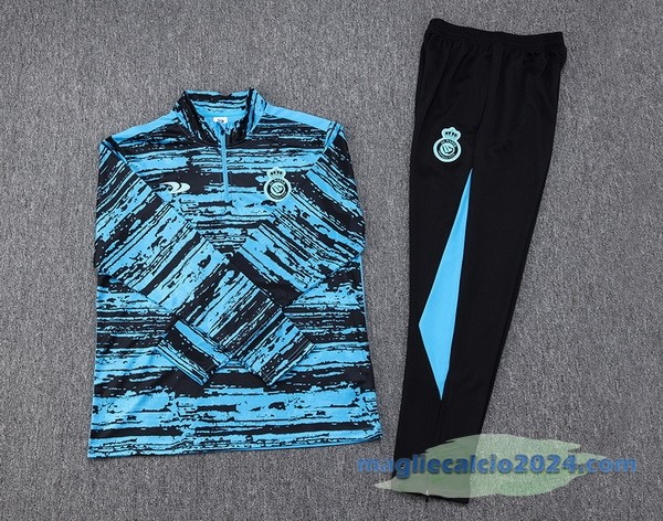 Set Completo Sudadera Formazione Al Nassr 2022 2023 Azul Nero Poco Prezzo