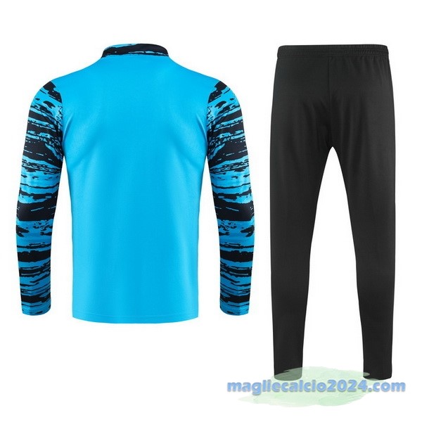 Set Completo Sudadera Formazione Al Nassr Bambino 2023 2024 Azul Nero Poco Prezzo