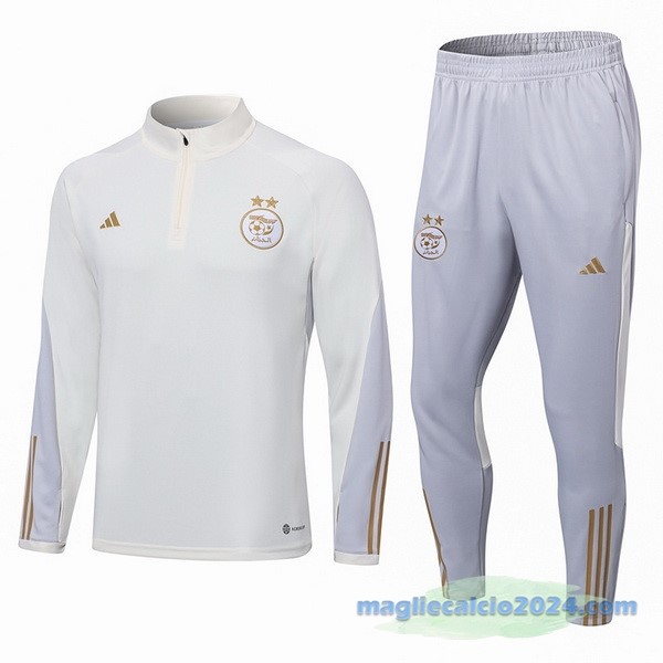 Set Completo Sudadera Formazione Algeria 2022 2023 Bianco Poco Prezzo