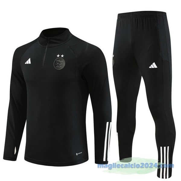 Set Completo Sudadera Formazione Algeria 2023 Nero Poco Prezzo