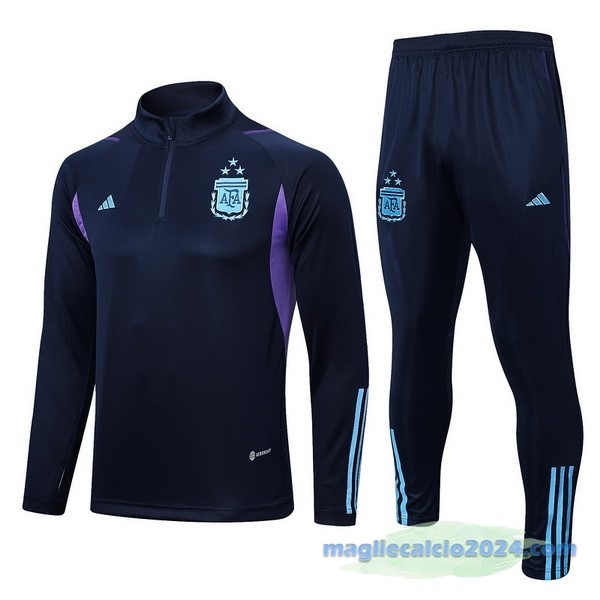 Set Completo Sudadera Formazione Argentina 2023 Azul Navy Poco Prezzo