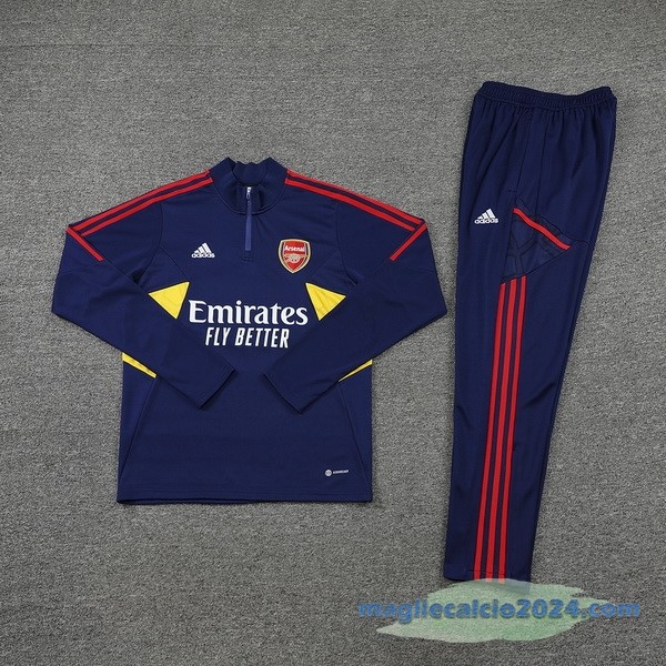 Set Completo Sudadera Formazione Arsenal 2022 2023 Azul Navy Poco Prezzo