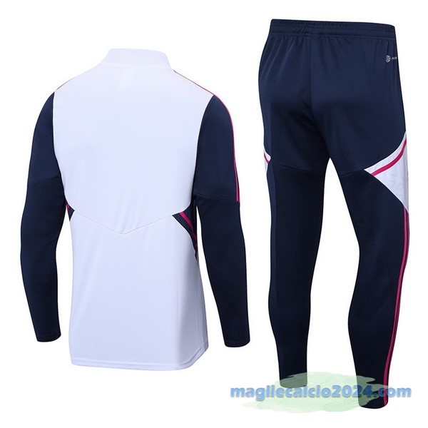 Set Completo Sudadera Formazione Arsenal 2022 2023 Bianco Azul Navy Poco Prezzo
