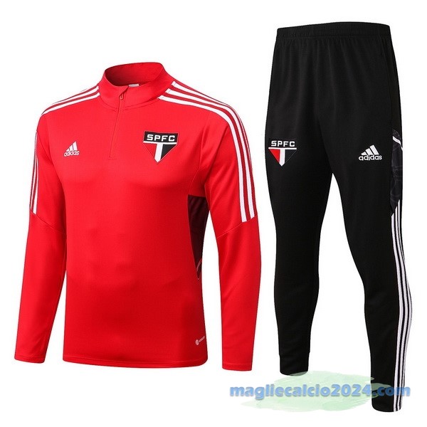 Set Completo Sudadera Formazione Arsenal 2022 2023 Rosso Nero Poco Prezzo