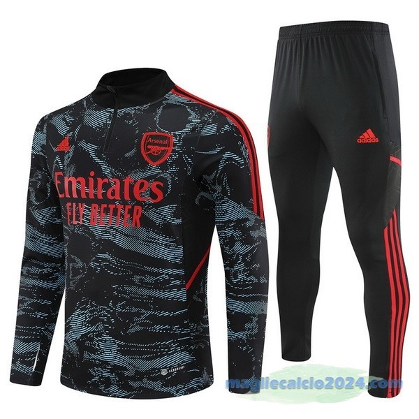 Set Completo Sudadera Formazione Arsenal 2022 2023 Verde II Nero Poco Prezzo