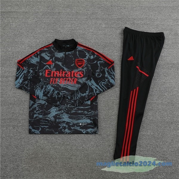 Set Completo Sudadera Formazione Arsenal 2022 2023 Verde II Nero Poco Prezzo