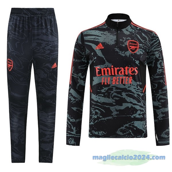 Set Completo Sudadera Formazione Arsenal 2022 2023 Verde I Nero Poco Prezzo