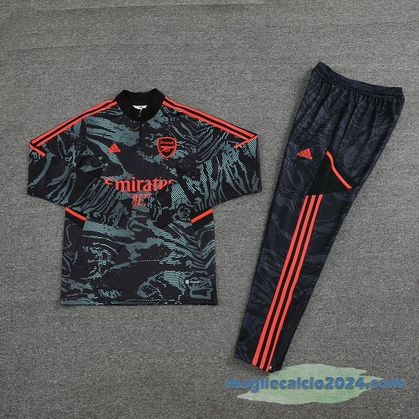 Set Completo Sudadera Formazione Arsenal 2022 2023 Verde I Nero Poco Prezzo