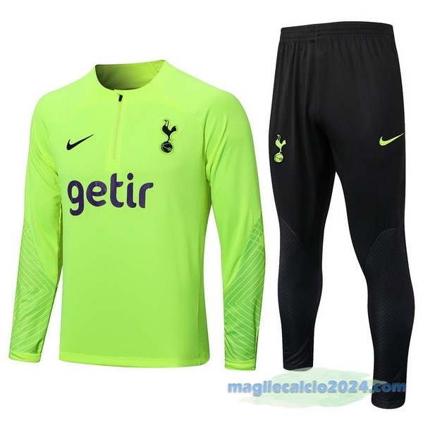 Set Completo Sudadera Formazione Arsenal 2022 2023 Verde Nero Poco Prezzo