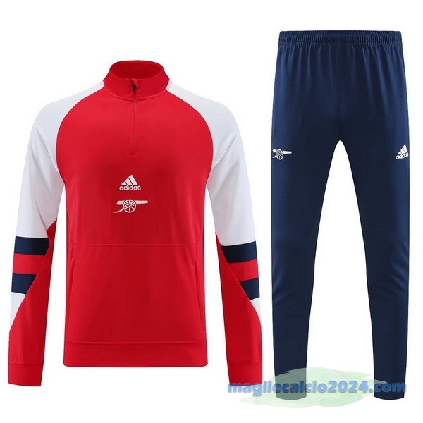 Set Completo Sudadera Formazione Arsenal 2023 2024 Rosso Bianco Azul Poco Prezzo