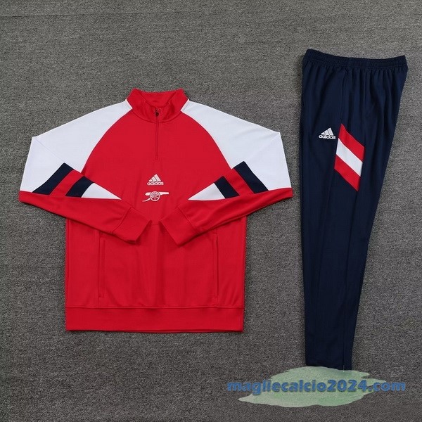 Set Completo Sudadera Formazione Arsenal 2023 2024 Rosso Bianco Azul Poco Prezzo