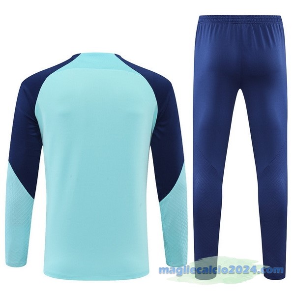 Set Completo Sudadera Formazione Atlético Madrid 2022 2023 Azul Poco Prezzo